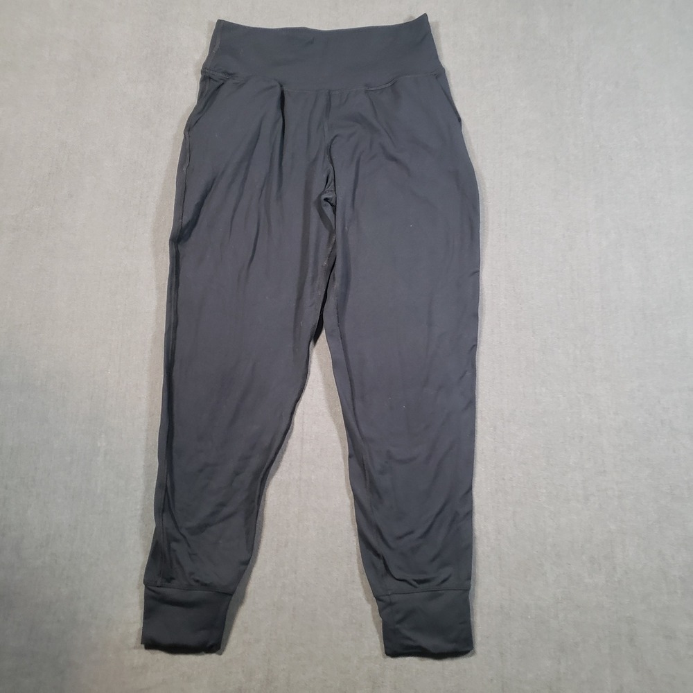 Under Armour Jogger Pants Womens Small Black Fitted High Rise Athletic Yoga